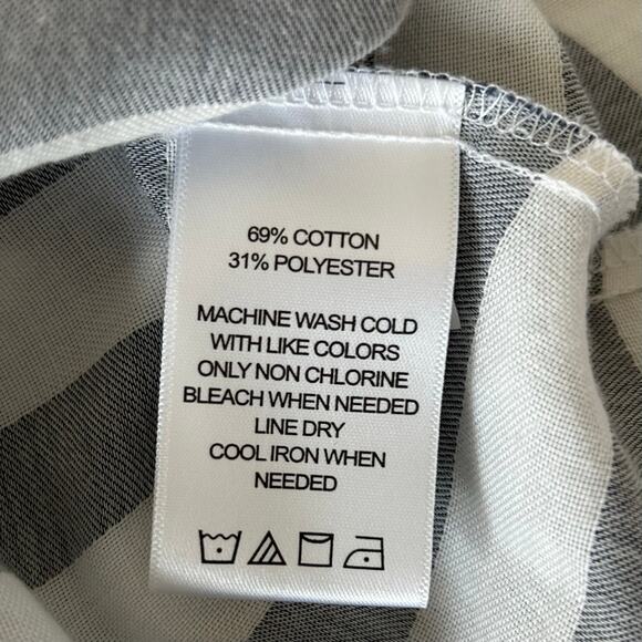 Foxcroft button up long sleeve classic striped shirt preppy career office work S - Picture 12 of 12